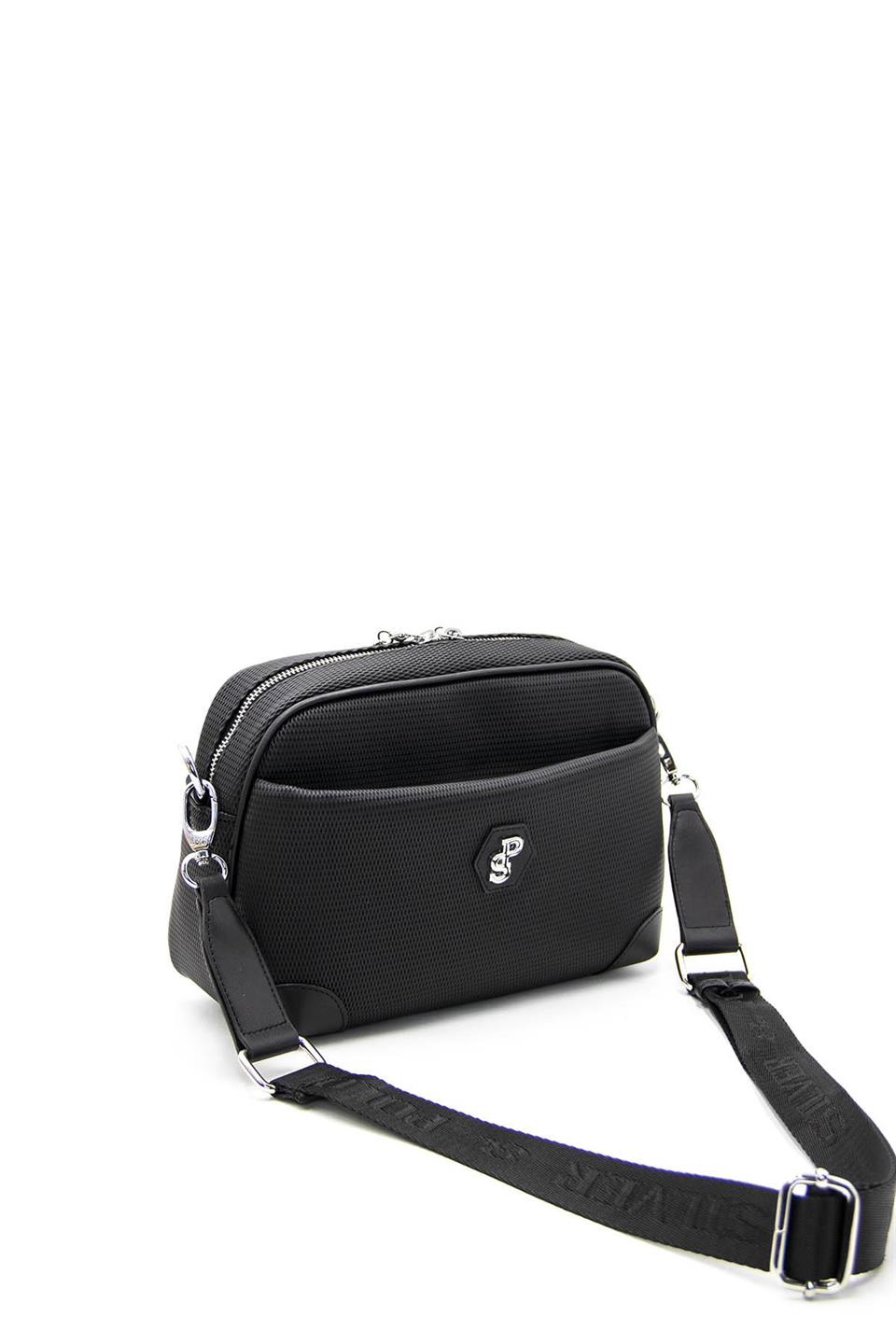 Kadın Çapraz Çanta Siyah - Siyah SP1094 Silver & Polo