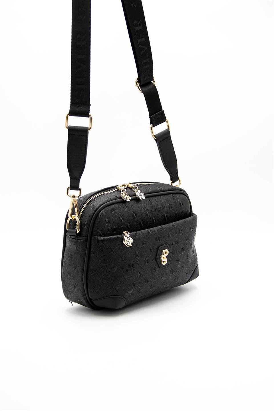 Kadın Çapraz Çanta Siyah - Siyah SP1094 Silver & Polo