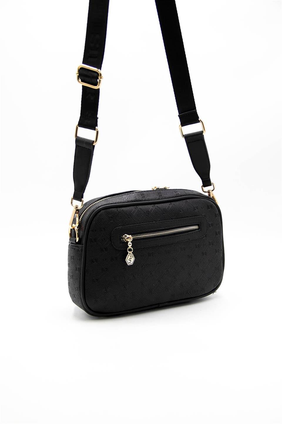 Kadın Çapraz Çanta Siyah - Siyah SP1094 Silver & Polo