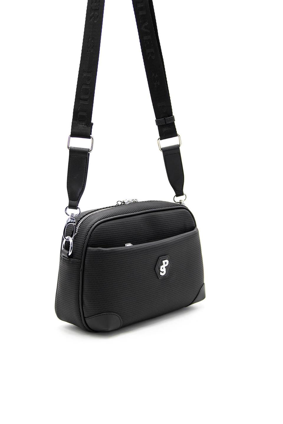 Kadın Çapraz Çanta Siyah - Siyah SP1094 Silver & Polo