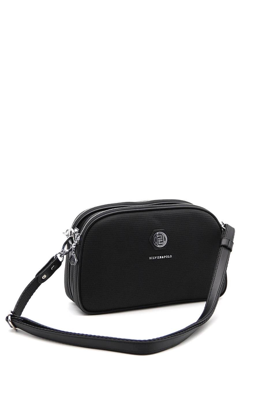 Kadın Çapraz Çanta Siyah - Siyah SP745 Silver & Polo