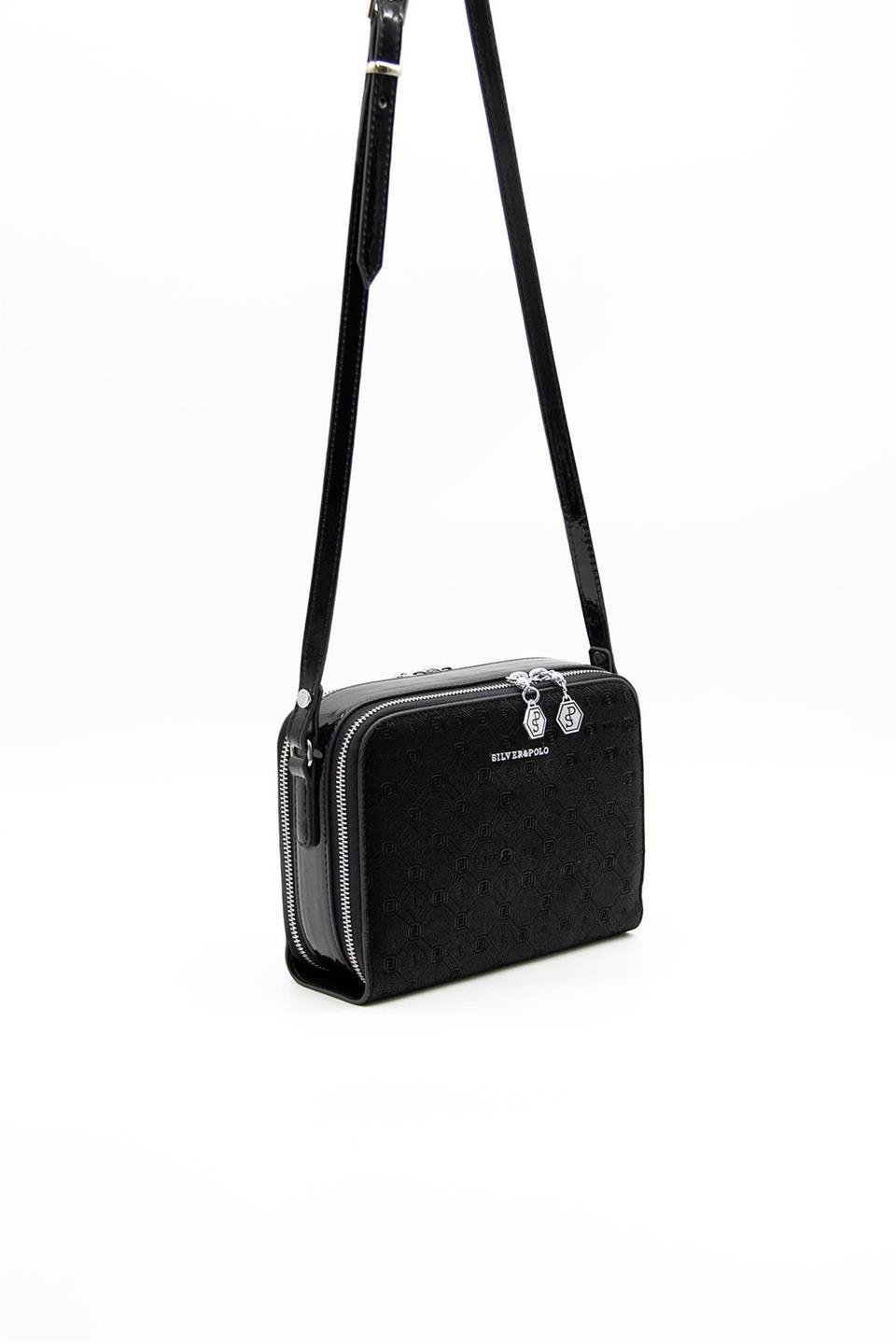 Kadın Çapraz Çanta Siyah - Siyah SP888 Silver & Polo