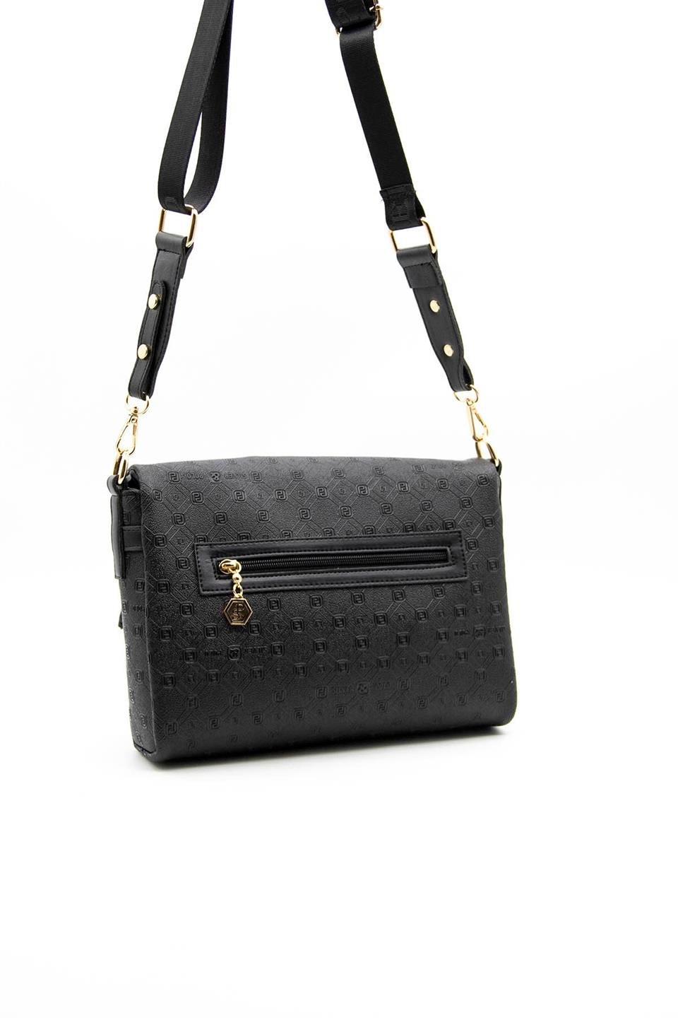 Kadın Çapraz Çanta Siyah - Siyah SP963 Silver & Polo