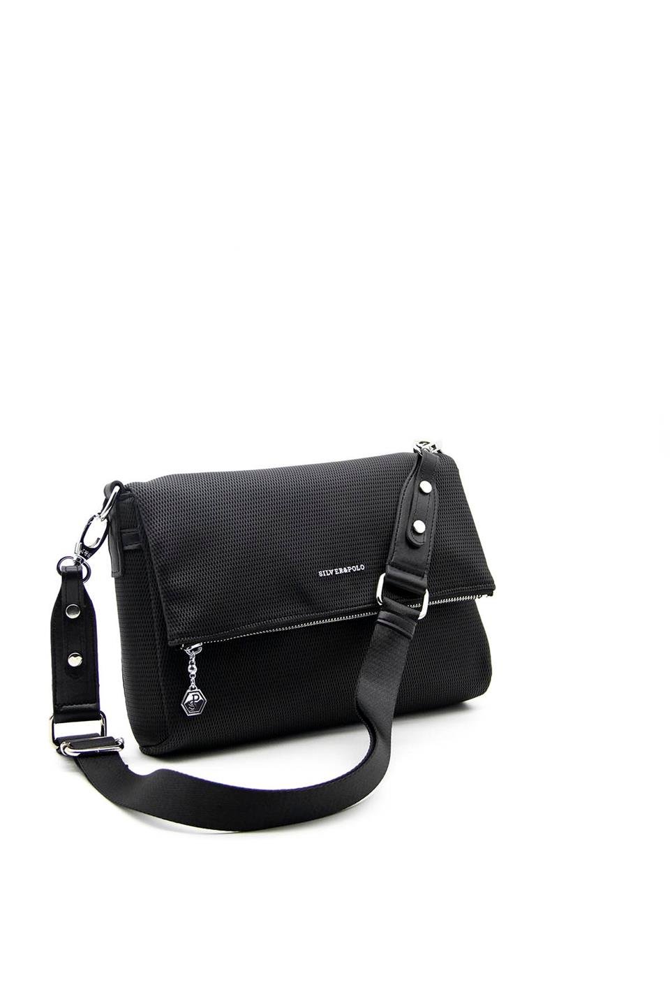 Kadın Çapraz Çanta Siyah - Siyah SP963 Silver & Polo