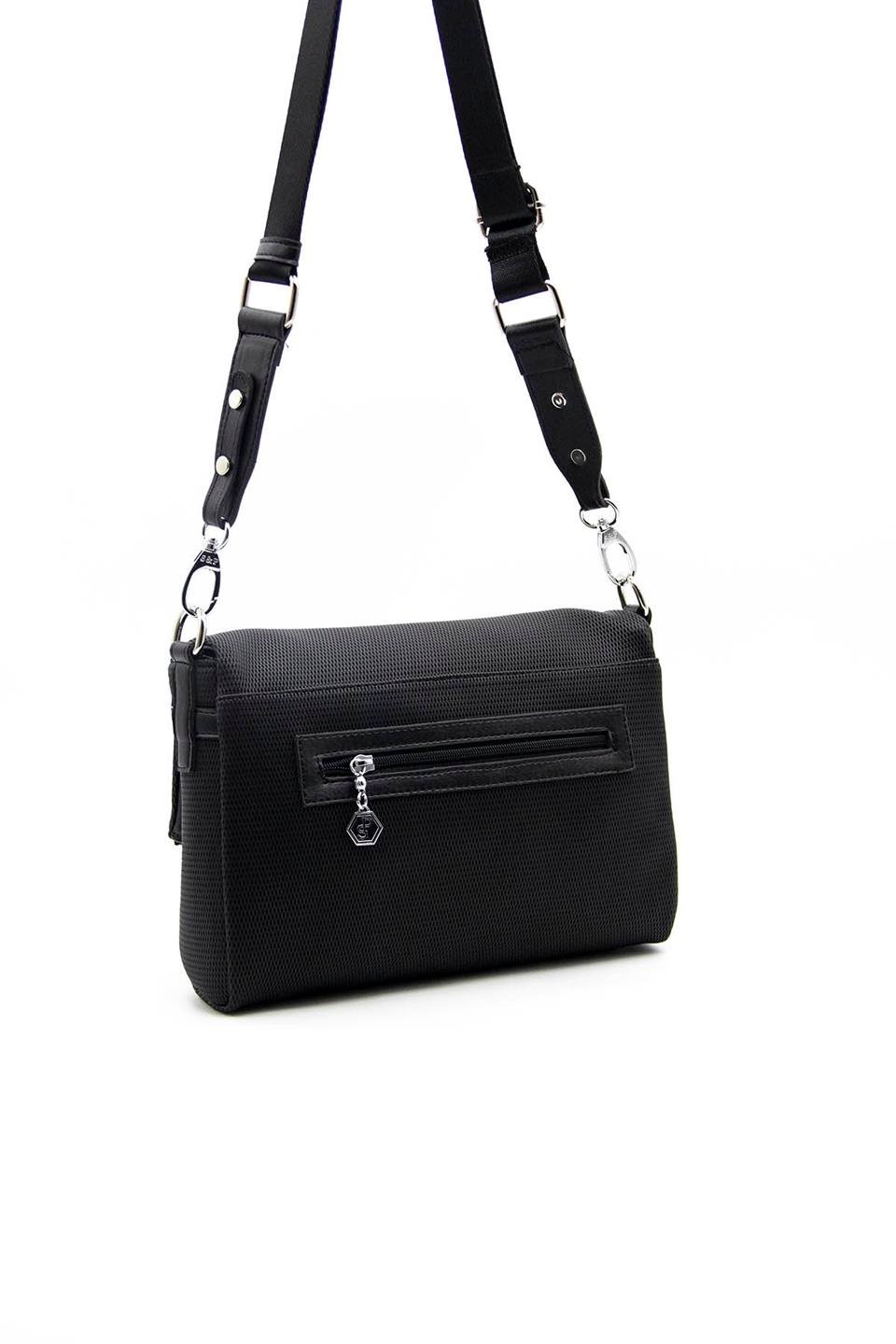 Kadın Çapraz Çanta Siyah - Siyah SP963 Silver & Polo