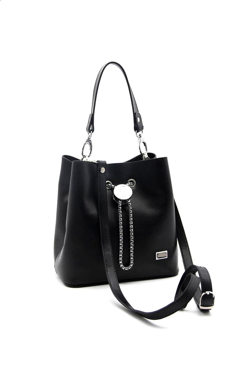 Kadın Çapraz Çanta Siyah - Siyah SP967 Silver & Polo