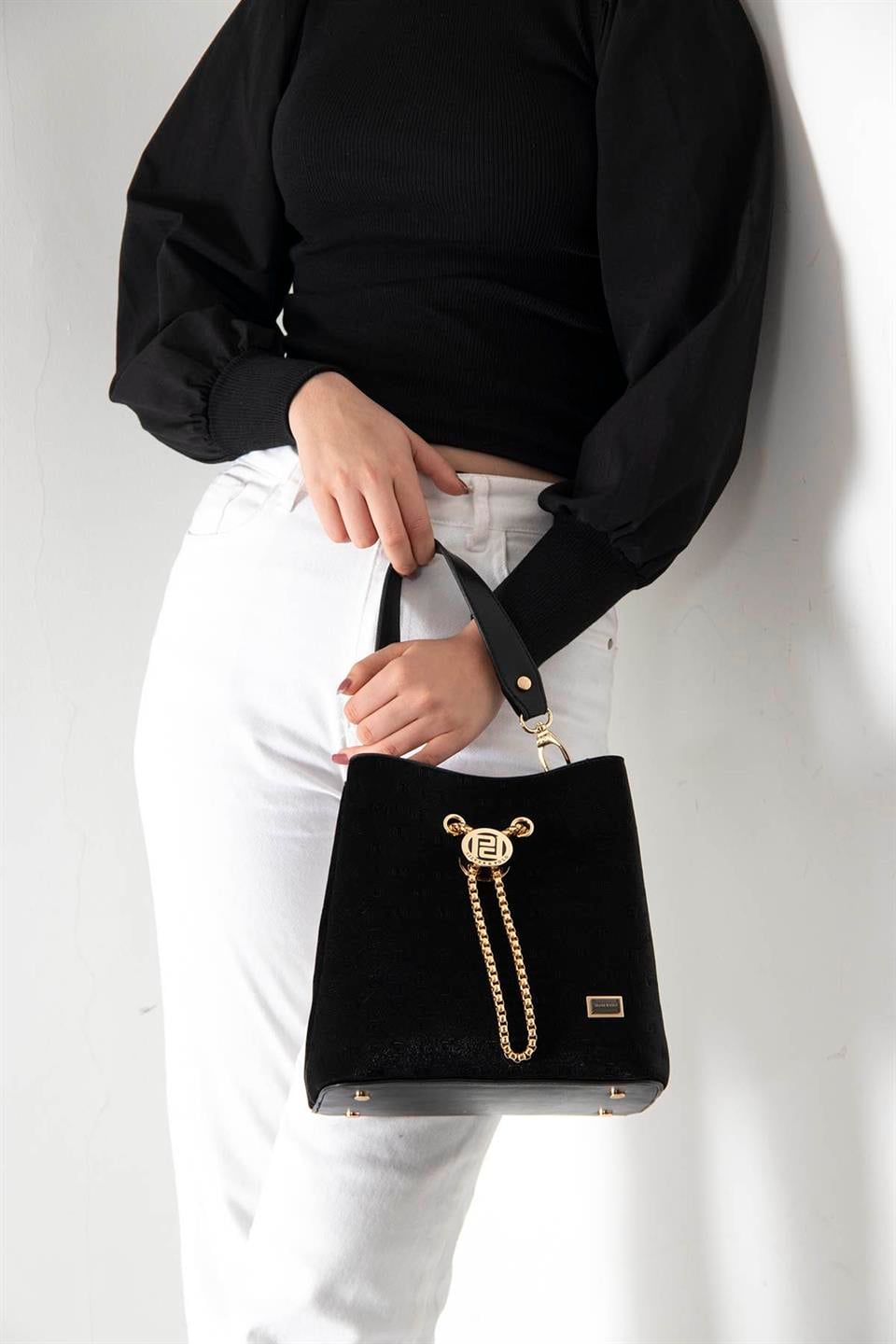 Kadın Çapraz Çanta Siyah - Siyah SP967 Silver & Polo
