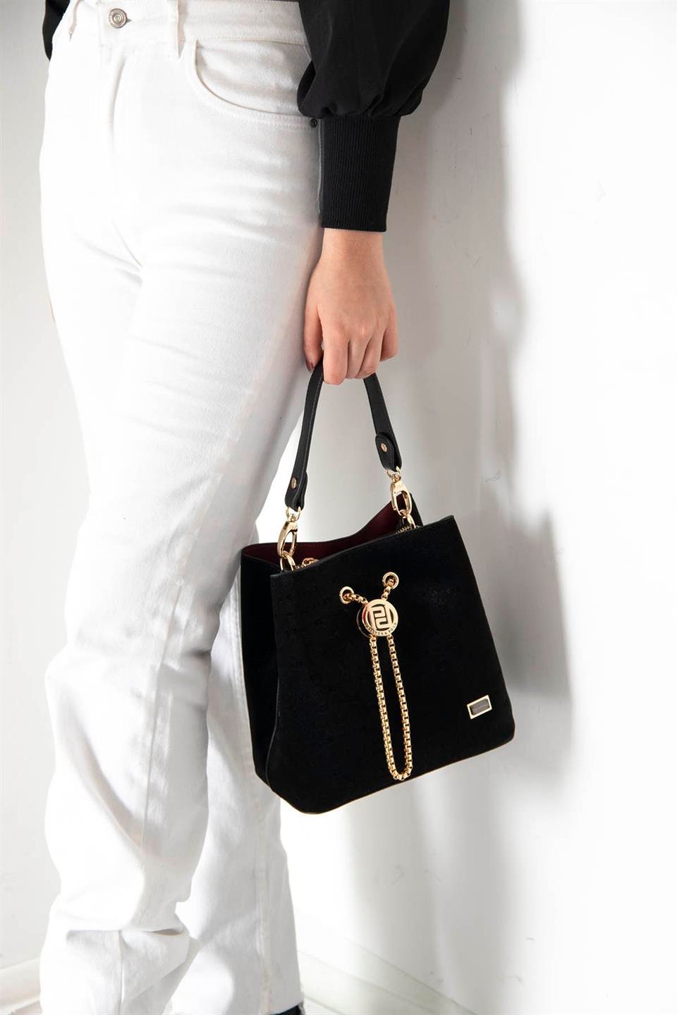 Kadın Çapraz Çanta Siyah - Siyah SP967 Silver & Polo
