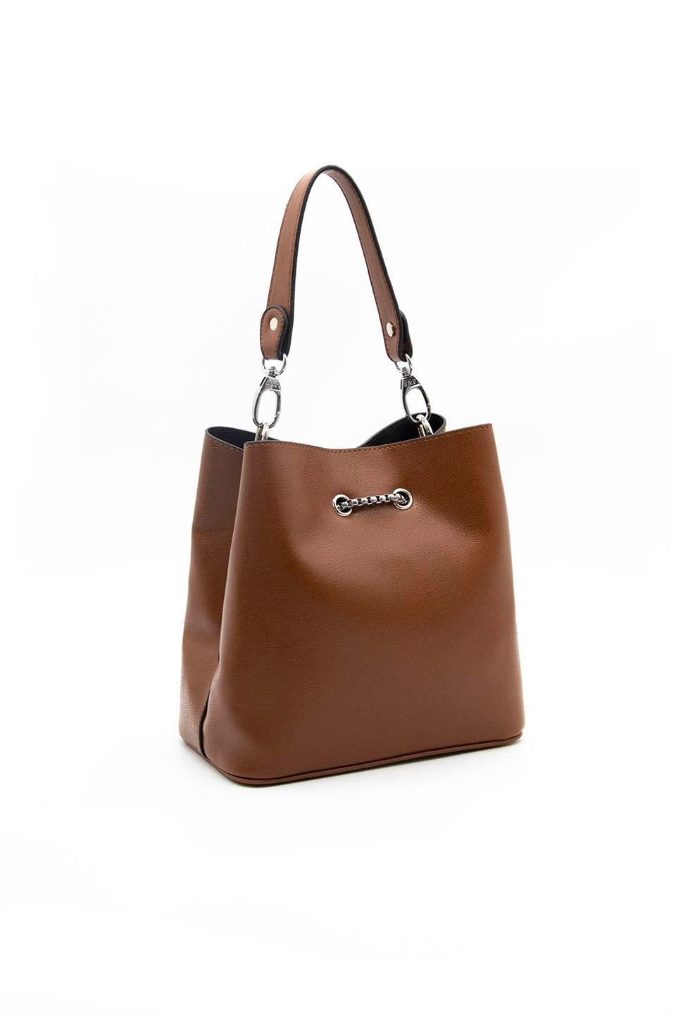 Kadın Çapraz Çanta Taba - Taba SP967 Silver & Polo