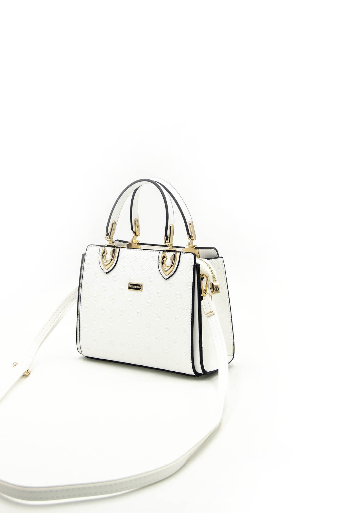 Kadın El Çantası Beyaz - Beyaz SP1133 Silver & Polo