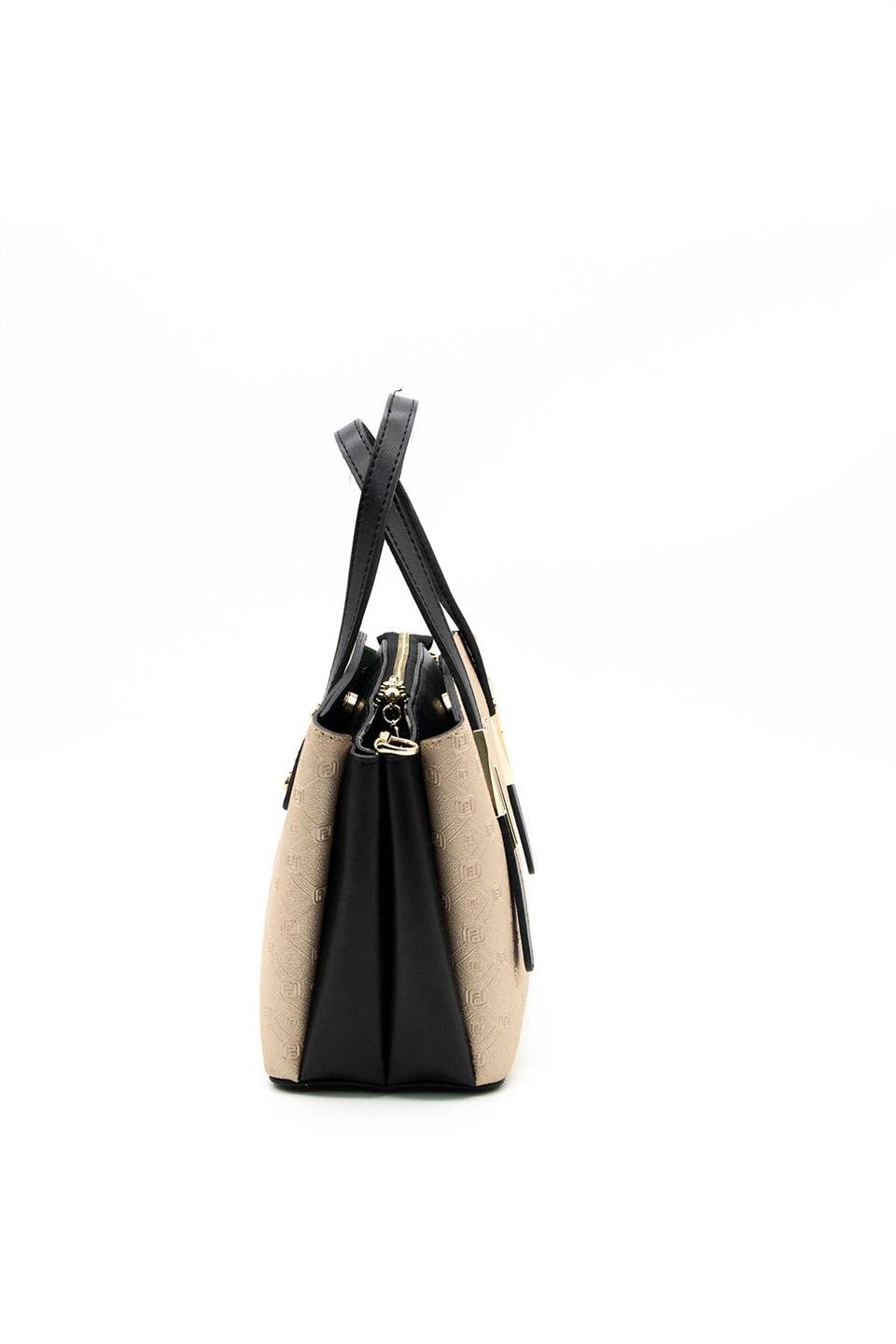 Kadın El Çantası Nut - Siyah SP1021 Silver & Polo
