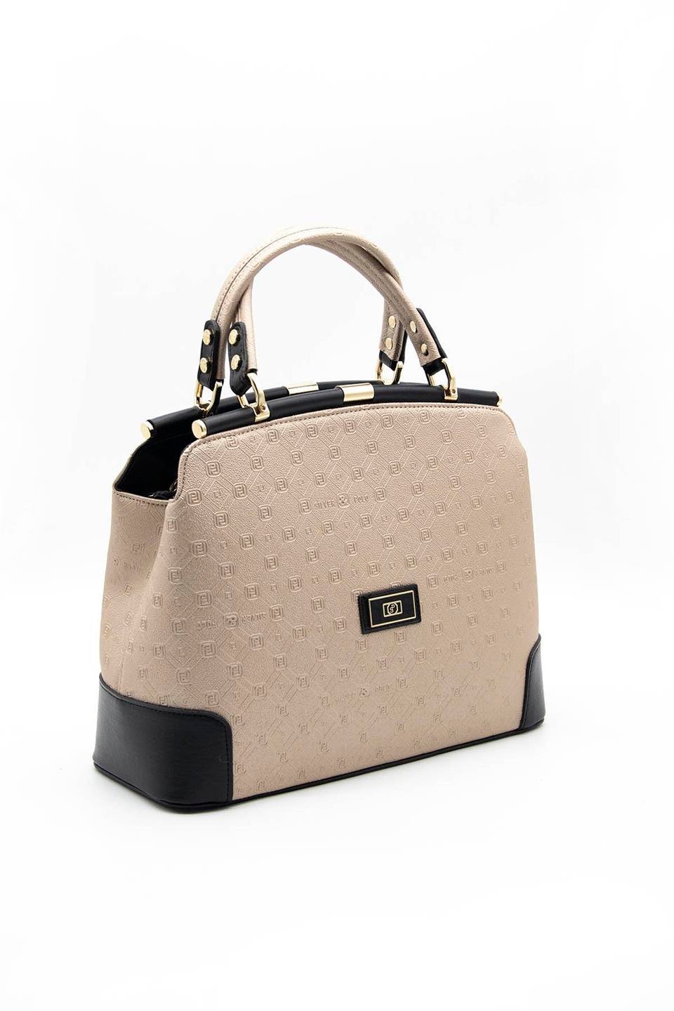 Kadın El Çantası Nut - Siyah SP706 Silver & Polo