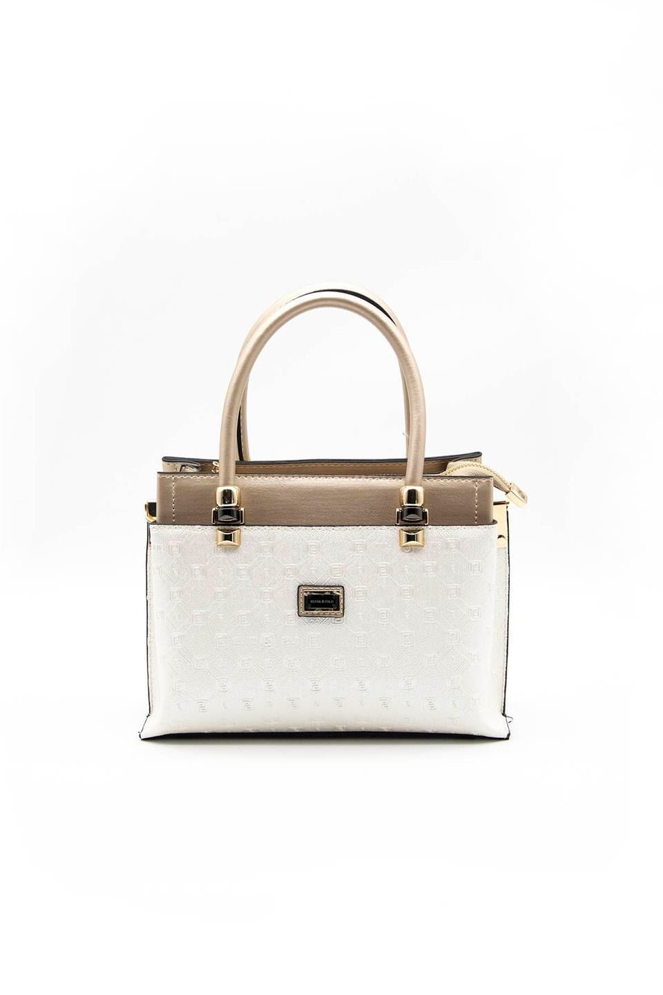 Kadın El Çantası Sedef - S.nut SP826 Silver & Polo