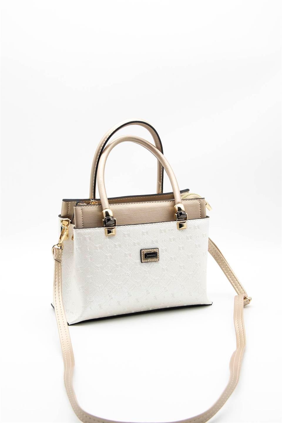 Kadın El Çantası Sedef - S.nut SP826 Silver & Polo