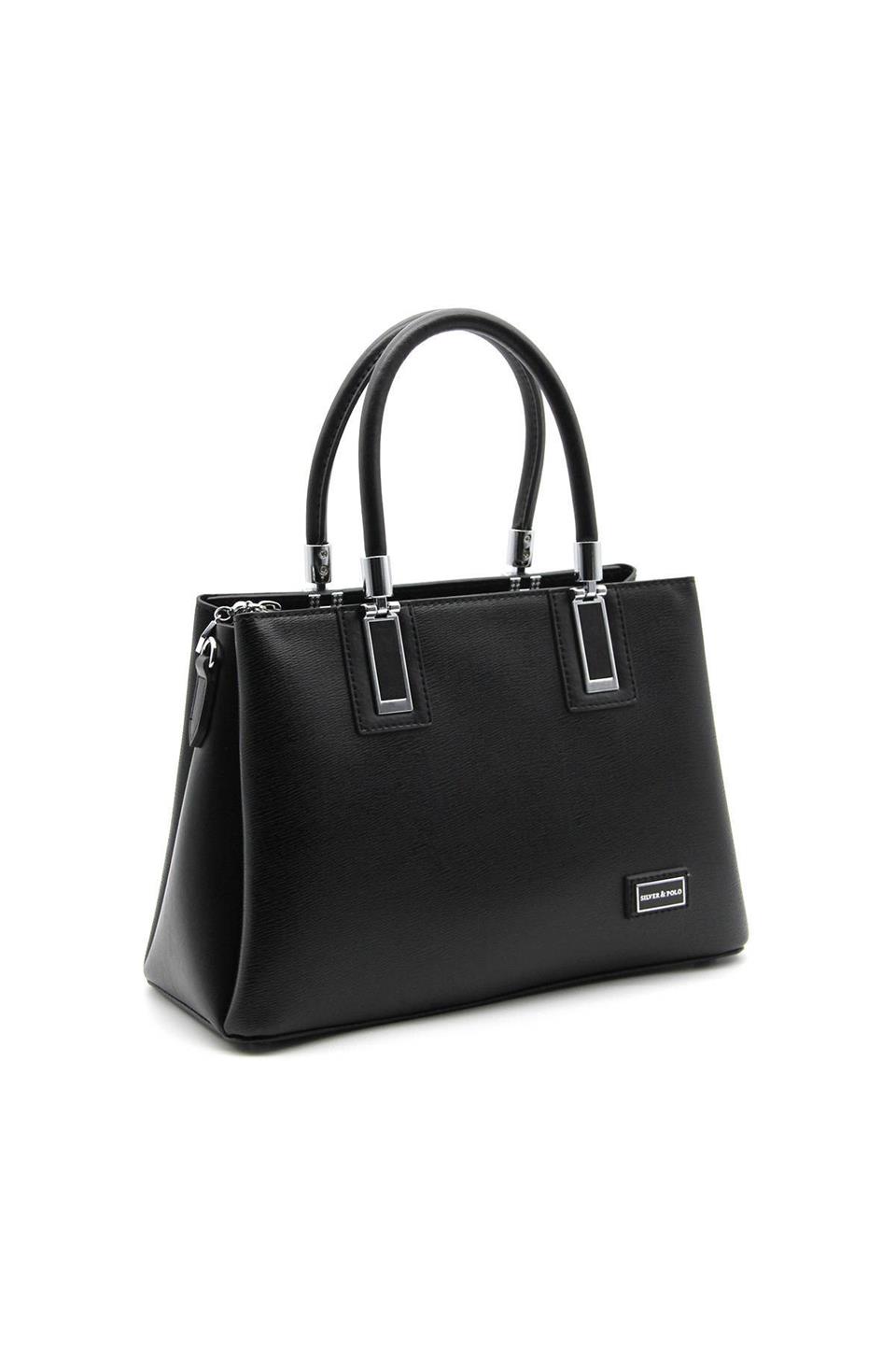 Kadın El Çantası Siyah - Siyah SP1000 Silver & Polo