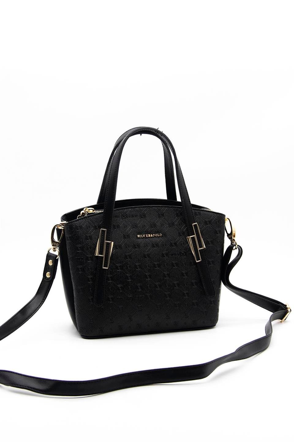 Kadın El Çantası Siyah - Siyah SP1021 Silver & Polo