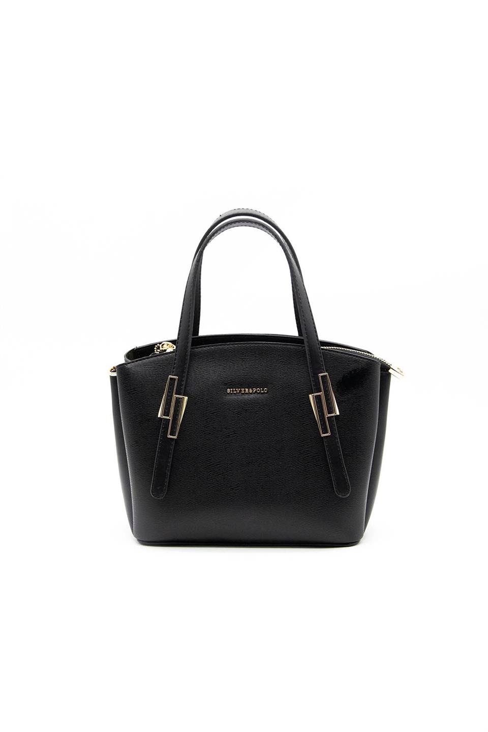 Kadın El Çantası Siyah - Siyah SP1021 Silver & Polo