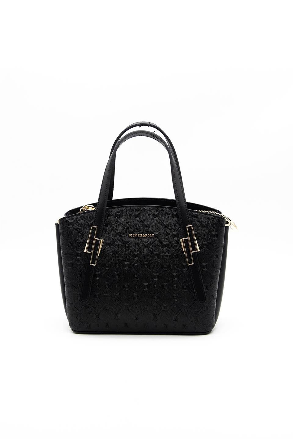 Kadın El Çantası Siyah - Siyah SP1021 Silver & Polo