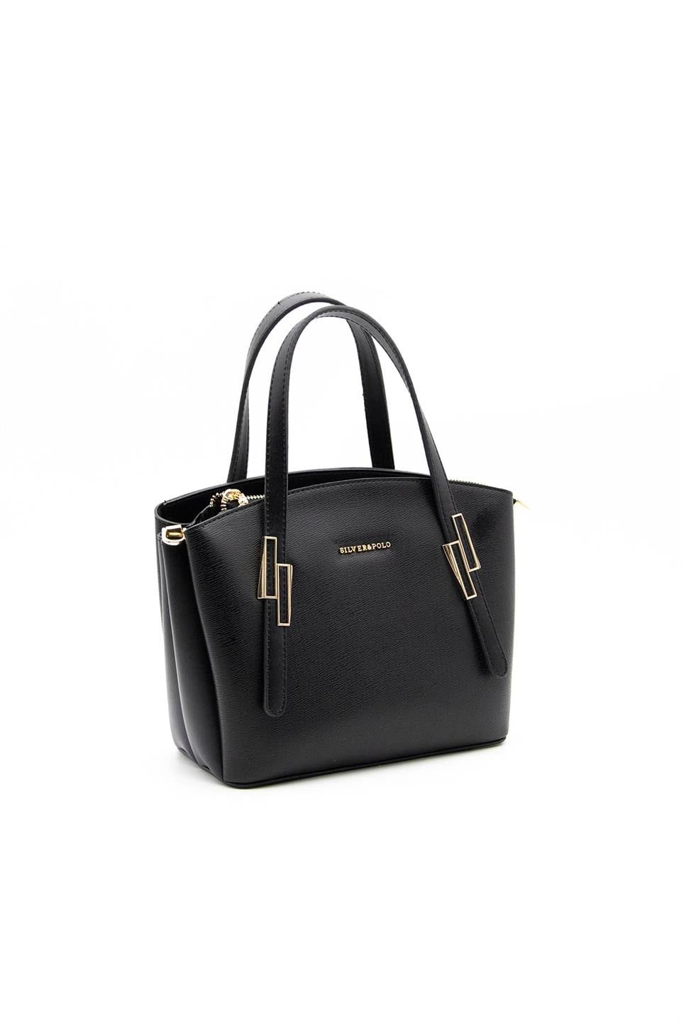 Kadın El Çantası Siyah - Siyah SP1021 Silver & Polo