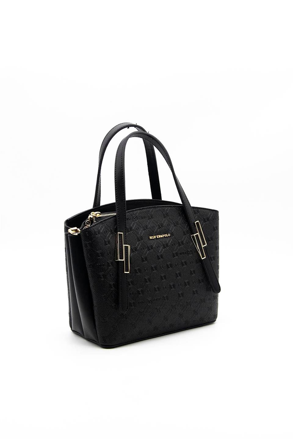 Kadın El Çantası Siyah - Siyah SP1021 Silver & Polo