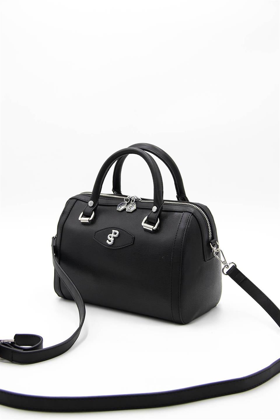 Kadın El Çantası Siyah - Siyah SP1091 Silver & Polo