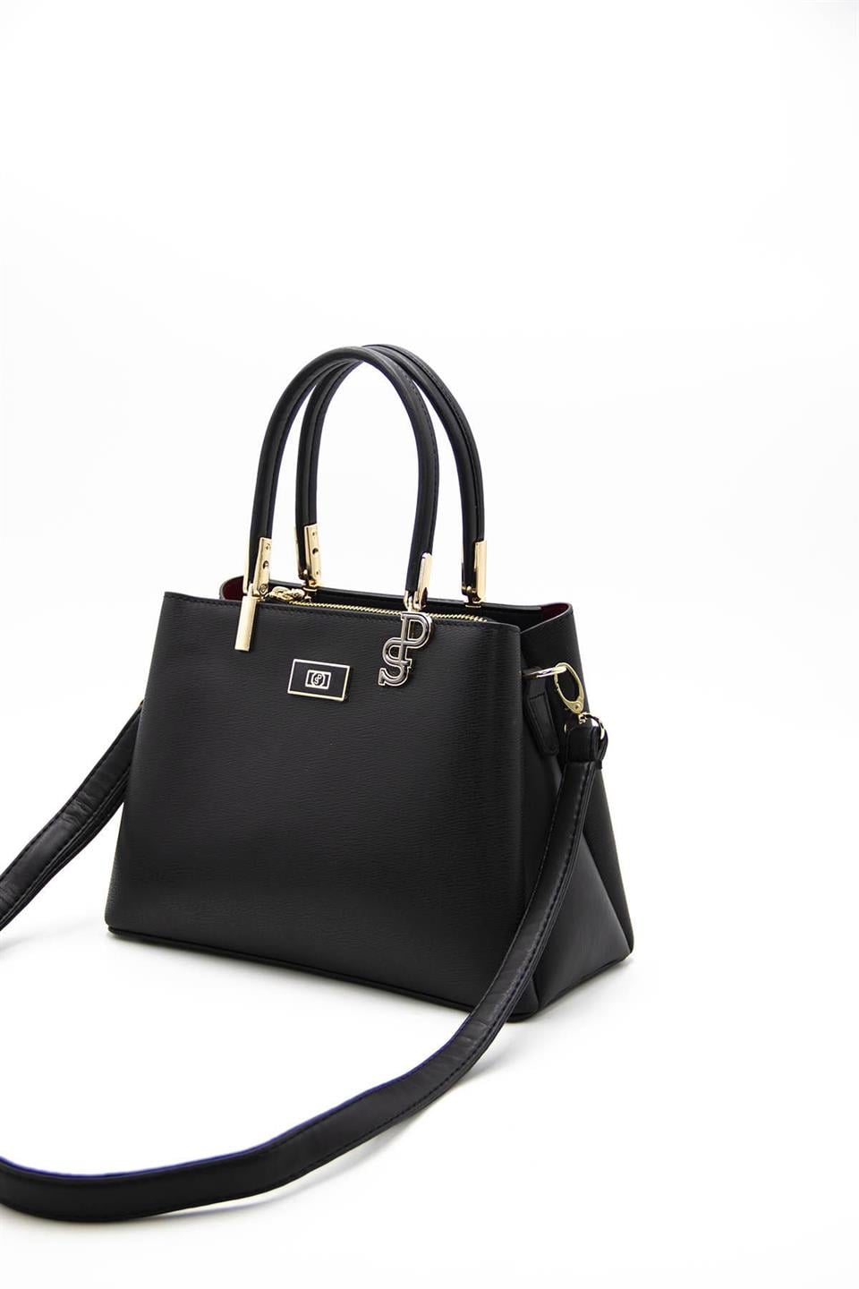Kadın El Çantası Siyah - Siyah SP1098 Silver & Polo