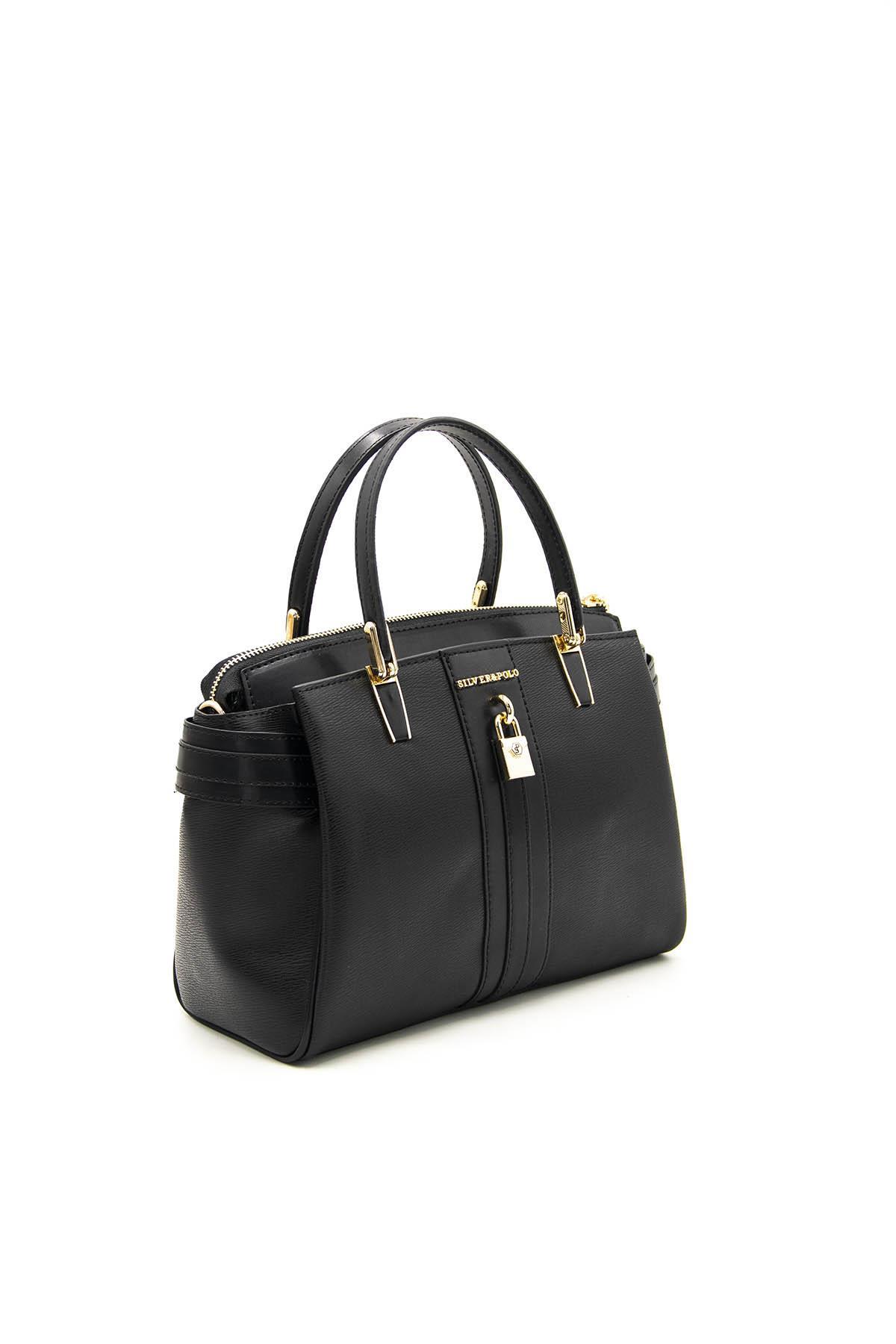 Kadın El Çantası Siyah - Siyah SP1103 Silver & Polo