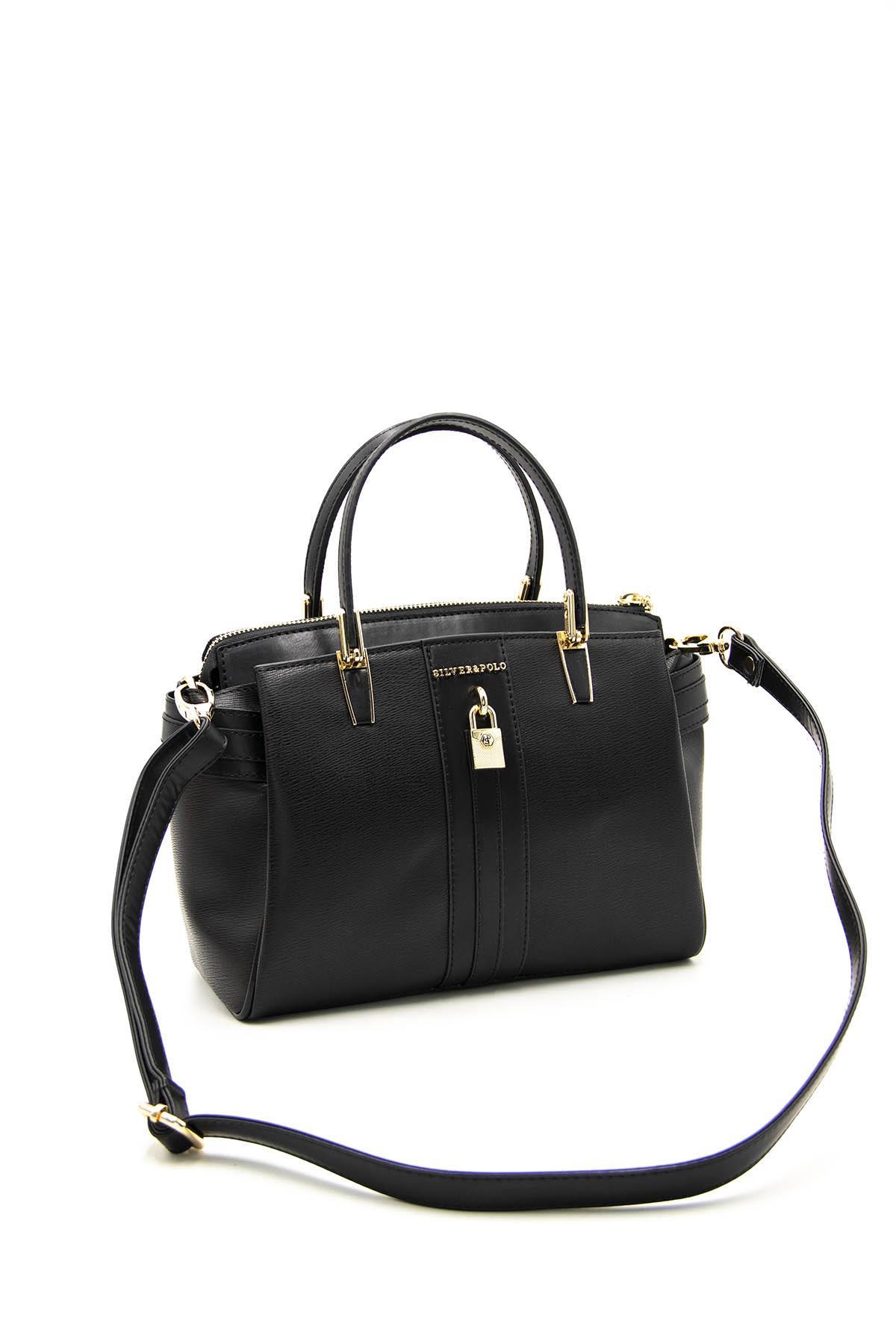 Kadın El Çantası Siyah - Siyah SP1103 Silver & Polo