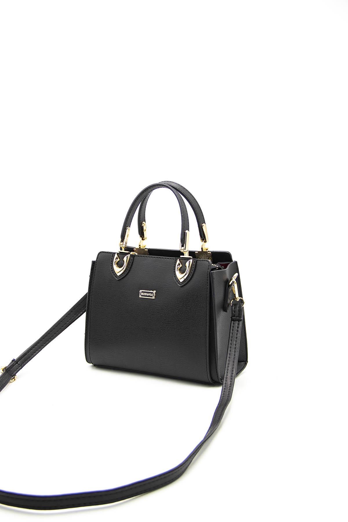 Kadın El Çantası Siyah - Siyah SP1133 Silver & Polo