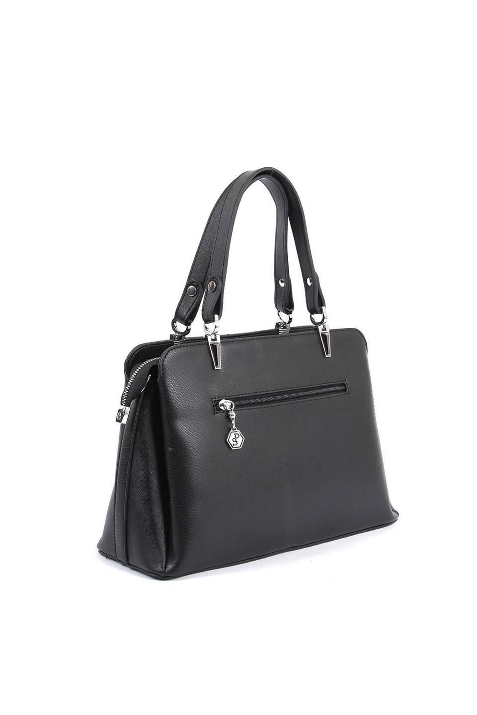 Kadın El Çantası Siyah - Siyah SP972 Silver & Polo