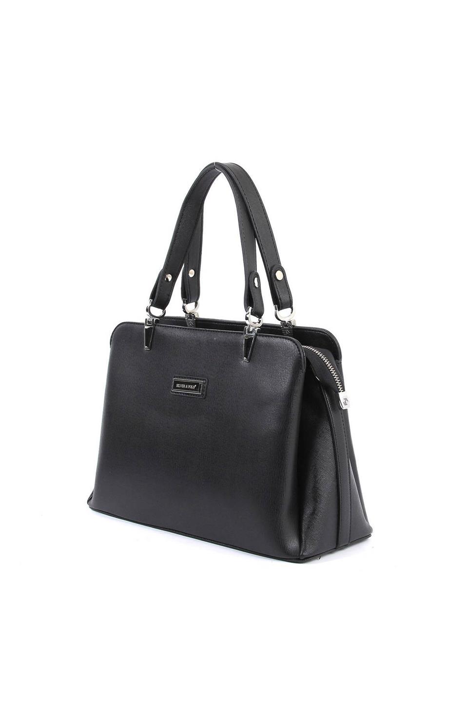 Kadın El Çantası Siyah - Siyah SP972 Silver & Polo