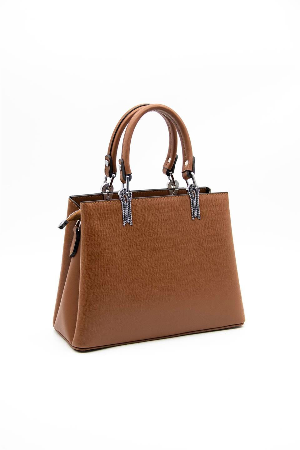 Kadın El Çantası Taba - Taba SP1081 Silver & Polo