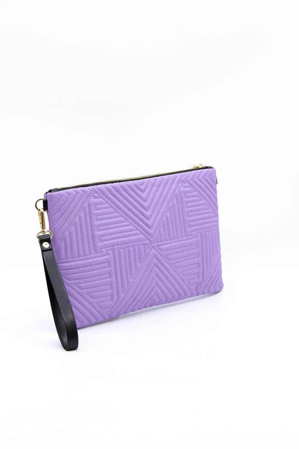 Kadın Portföy & Clutch Lila - Lila SP1034 Silver & Polo