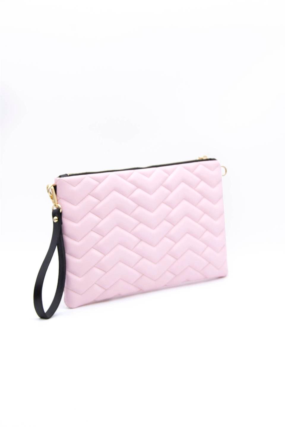 Kadın Portföy & Clutch Pudra - Pudra SP1034 Silver & Polo