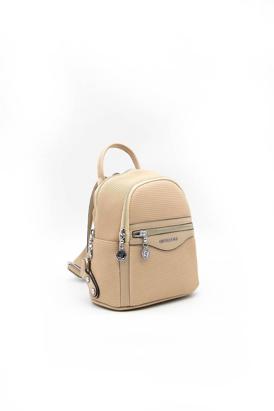 Kadın Sırt Çantası Nut - Nut SP983 Silver & Polo
