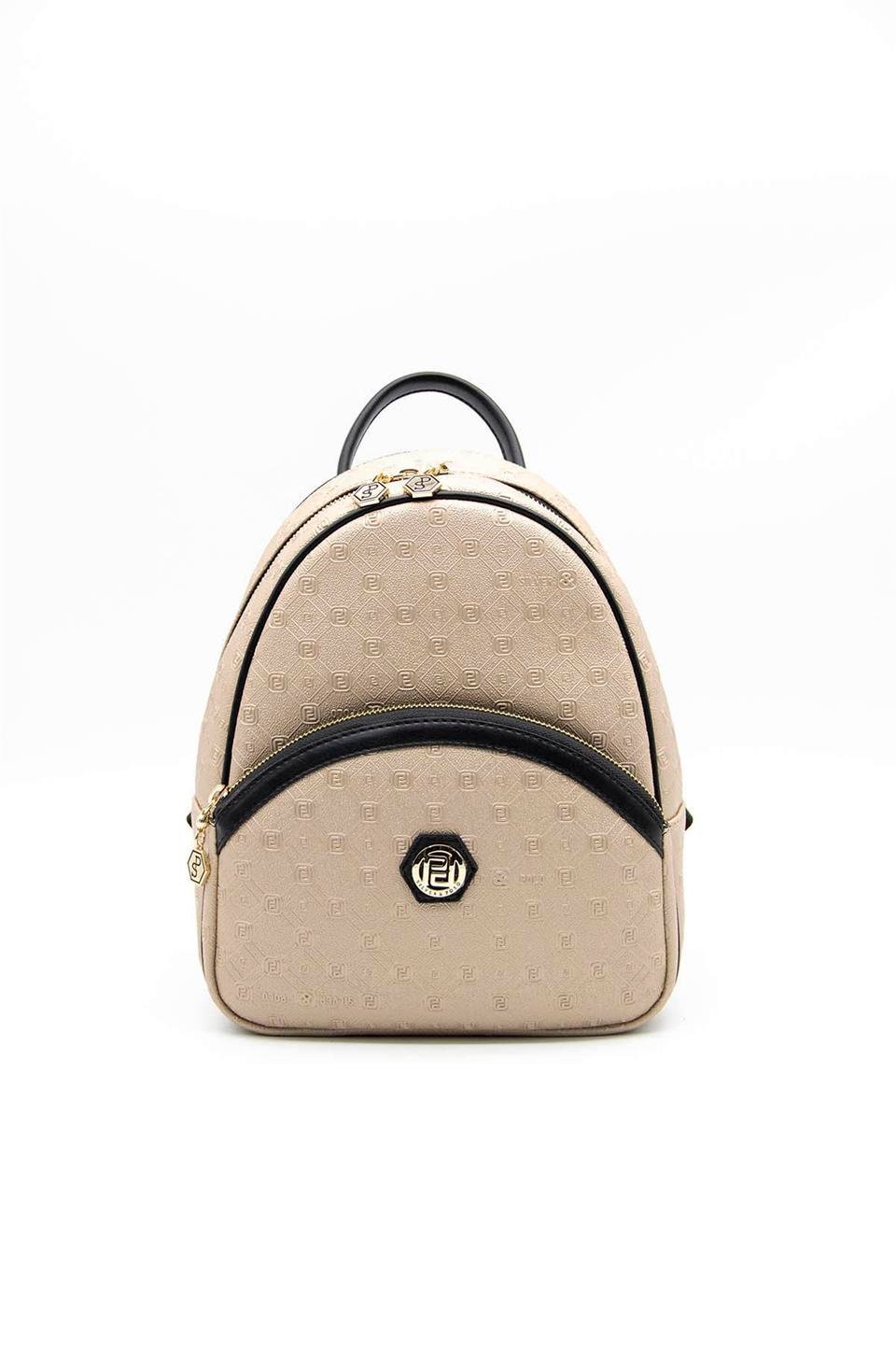 Kadın Sırt Çantası Nut - Siyah SP945 Silver & Polo