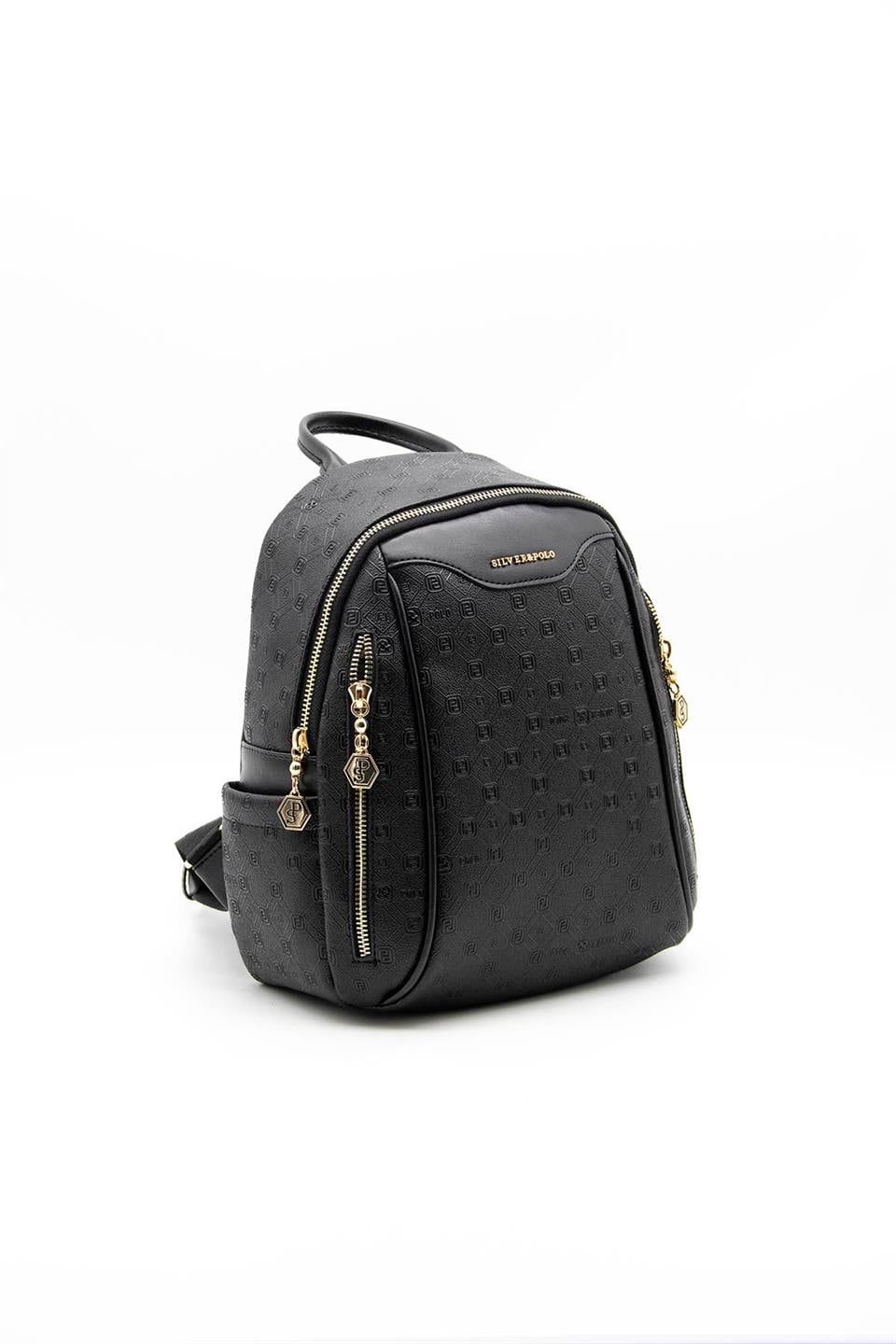 Kadın Sırt Çantası Siyah - Siyah SP906 Silver & Polo