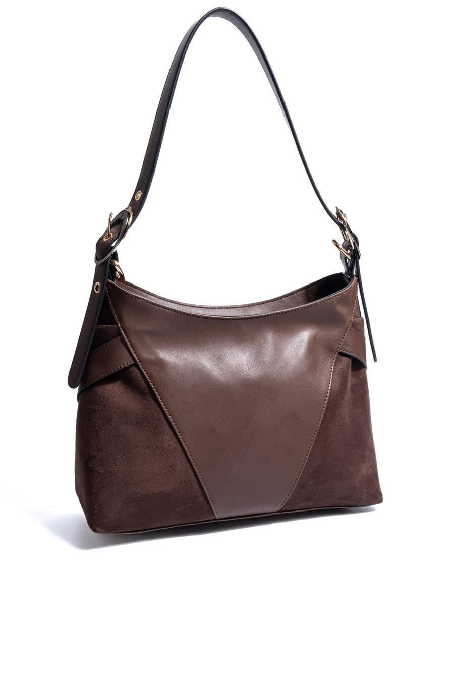 SP1268-M12Silver & PoloOmuz ÇantasıSilver & Polo SP1268 Kadın Omuz Çantası Kahve