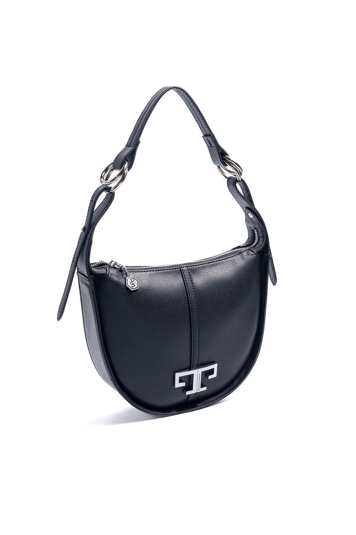 SP1270-M105Silver & PoloOmuz ÇantasıSilver & Polo SP1270 Kadın Omuz Çantası Siyah