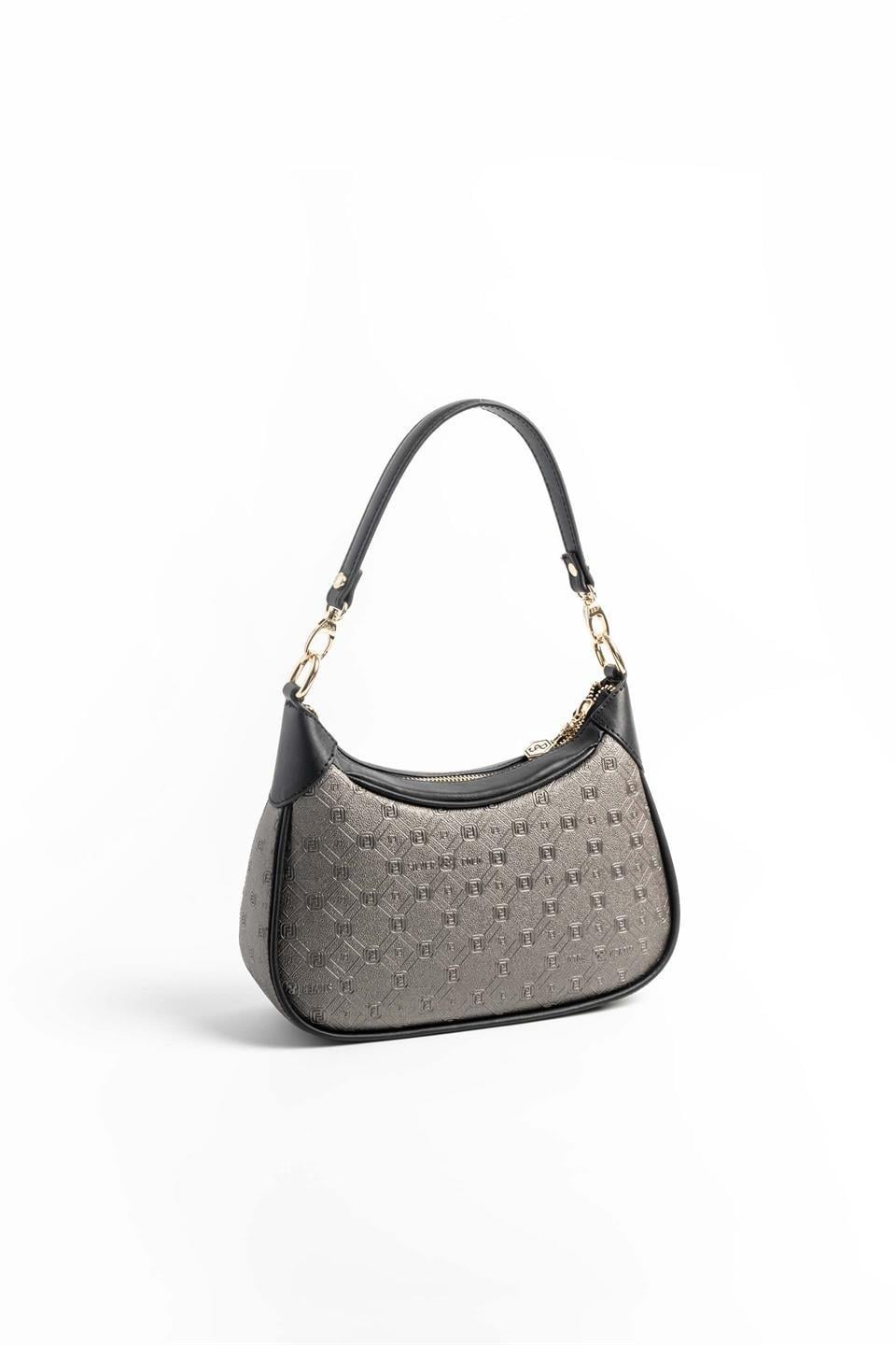 SP1180-M46Silver & PoloOmuz ÇantasıSilver & Polo SP1180 Kadın Omuz Çantası Platin-Siyah