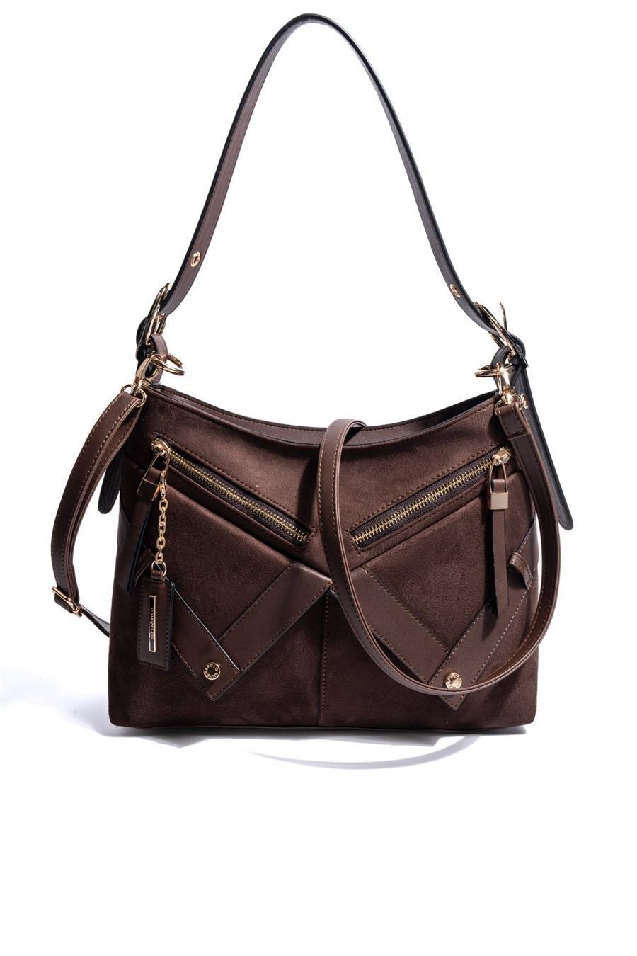 SP1268-M12Silver & PoloOmuz ÇantasıSilver & Polo SP1268 Kadın Omuz Çantası Kahve