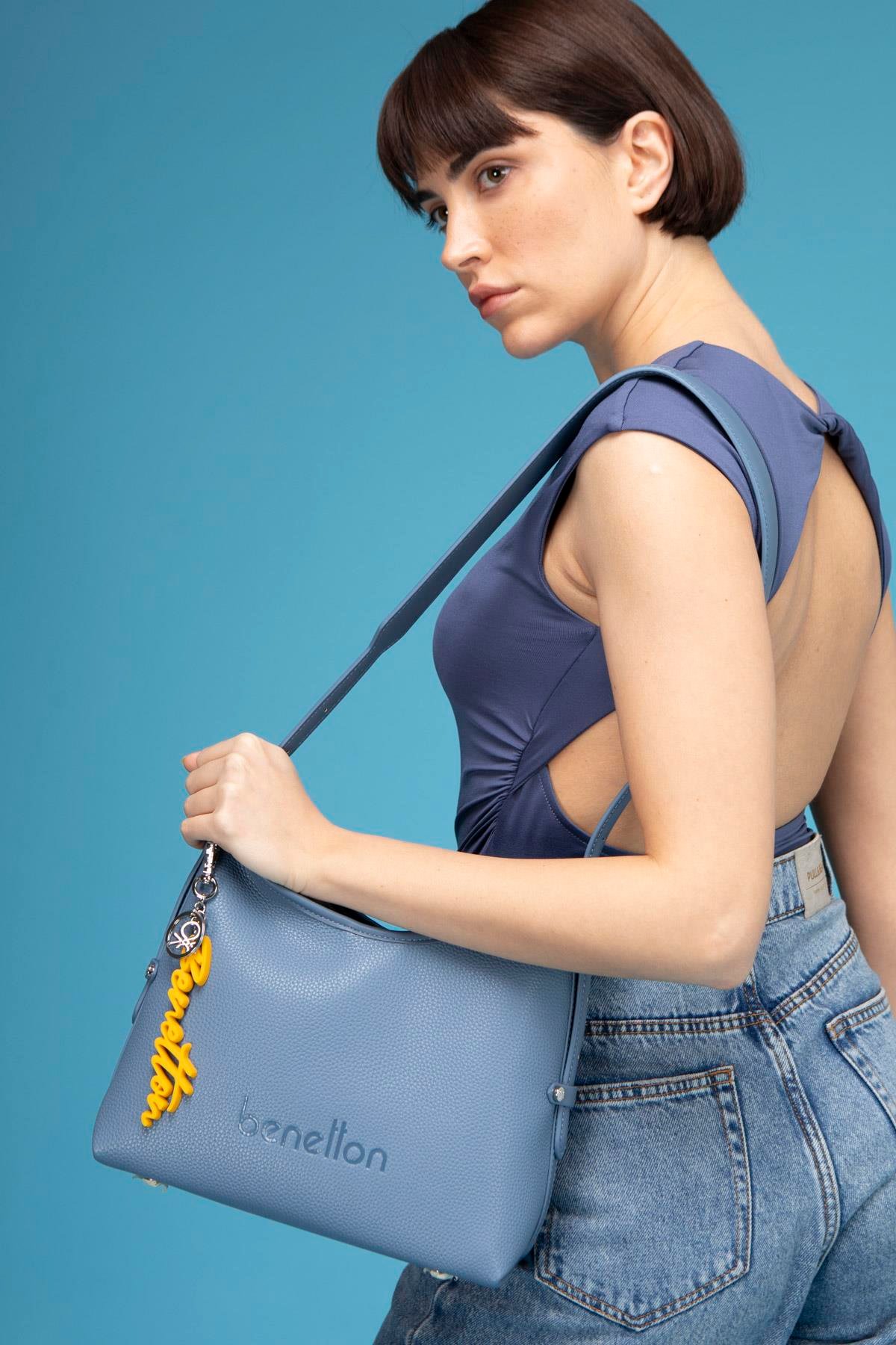 BNT1534-SoftUnited BenettonOmuz ÇantasıUnited Benetton BNT1534 Omuz Çantası Mavi