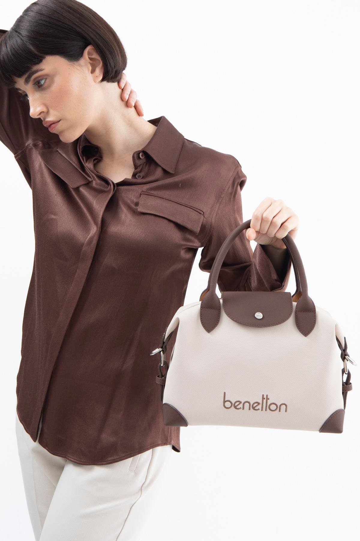 BNT1623-SoftUnited BenettonOmuz ÇantasıUnited Benetton BNT1623 Omuz Çantası Bej-Kahve