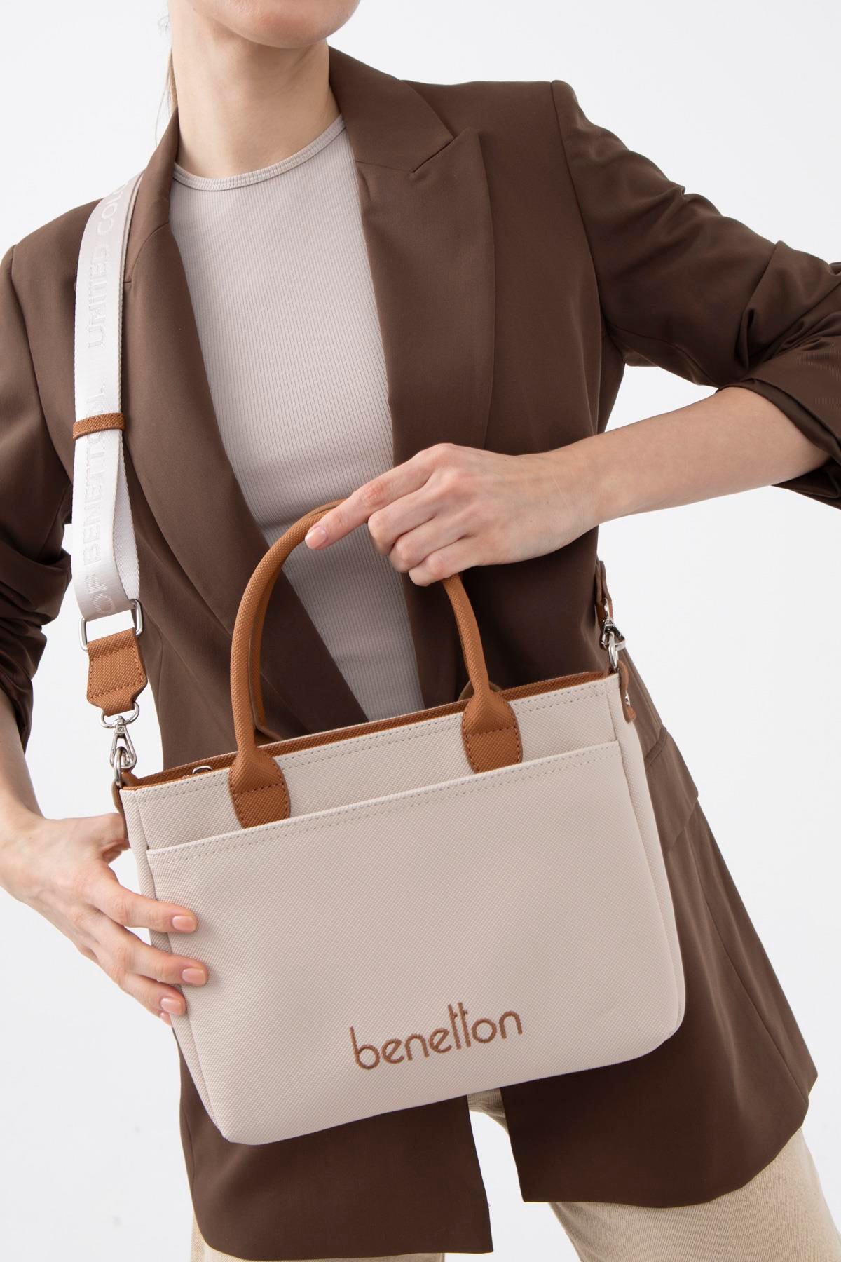 BNT1614-SoftUnited BenettonOmuz ÇantasıUnited Benetton BNT1614 Omuz Çantası Bej-Camel
