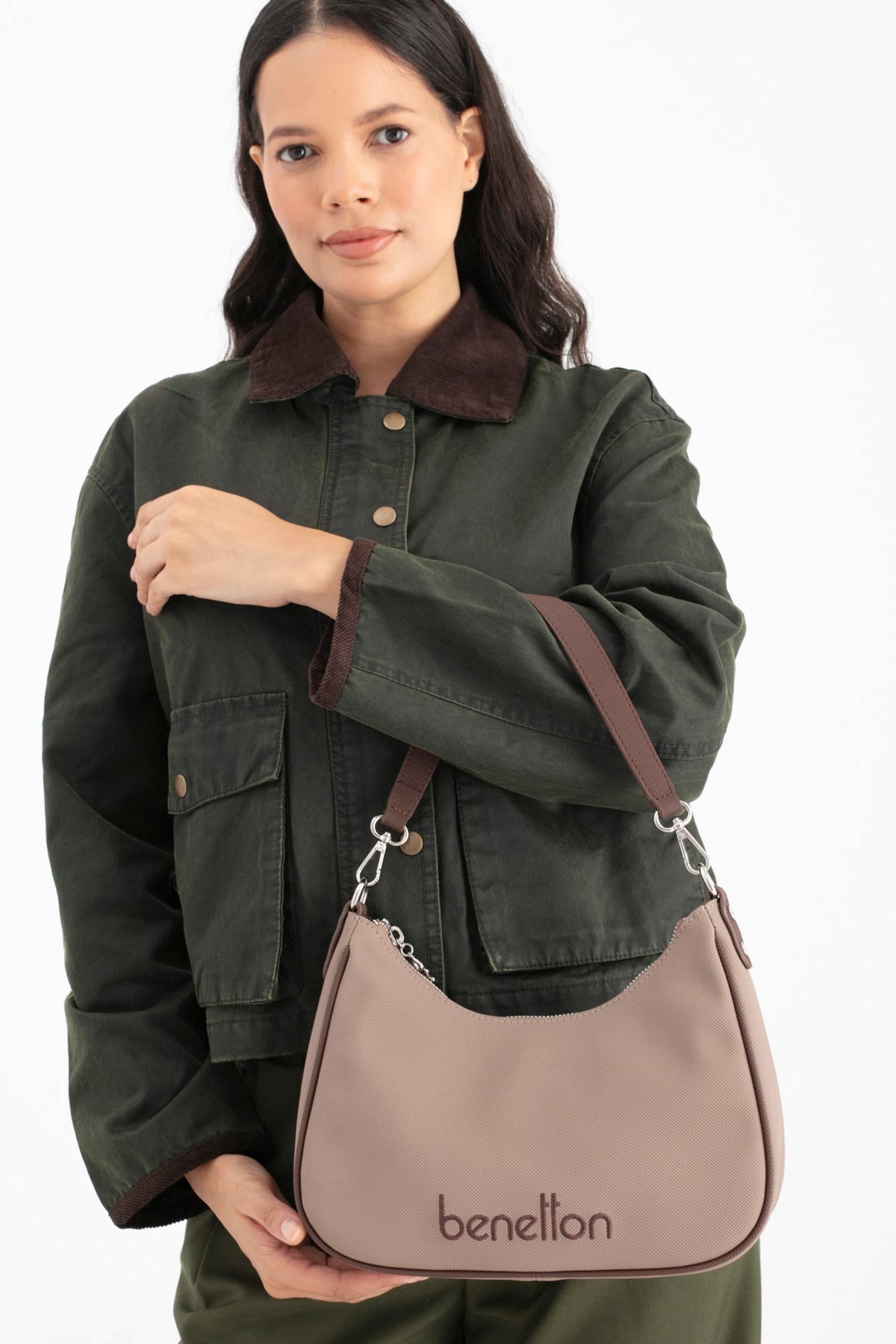 BNT1690-Soft_716United BenettonOmuz ÇantasıUnited Benetton BNT1690 Kadın Omuz Çantası Taba-Kahve