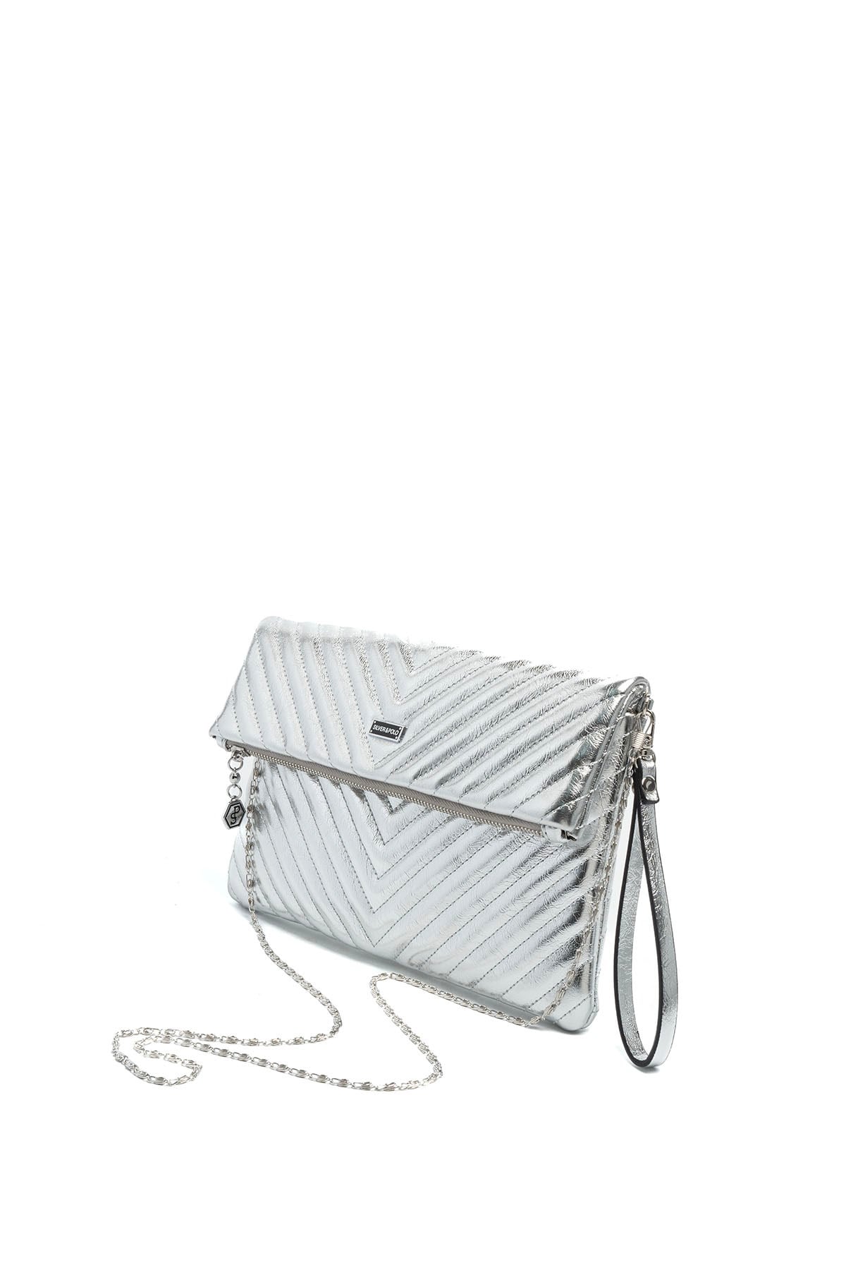 SP1134-M211Silver & PoloPortföy & ClutchSilver & Polo SP1134 Kadın Portföy & Clutch Gümüş