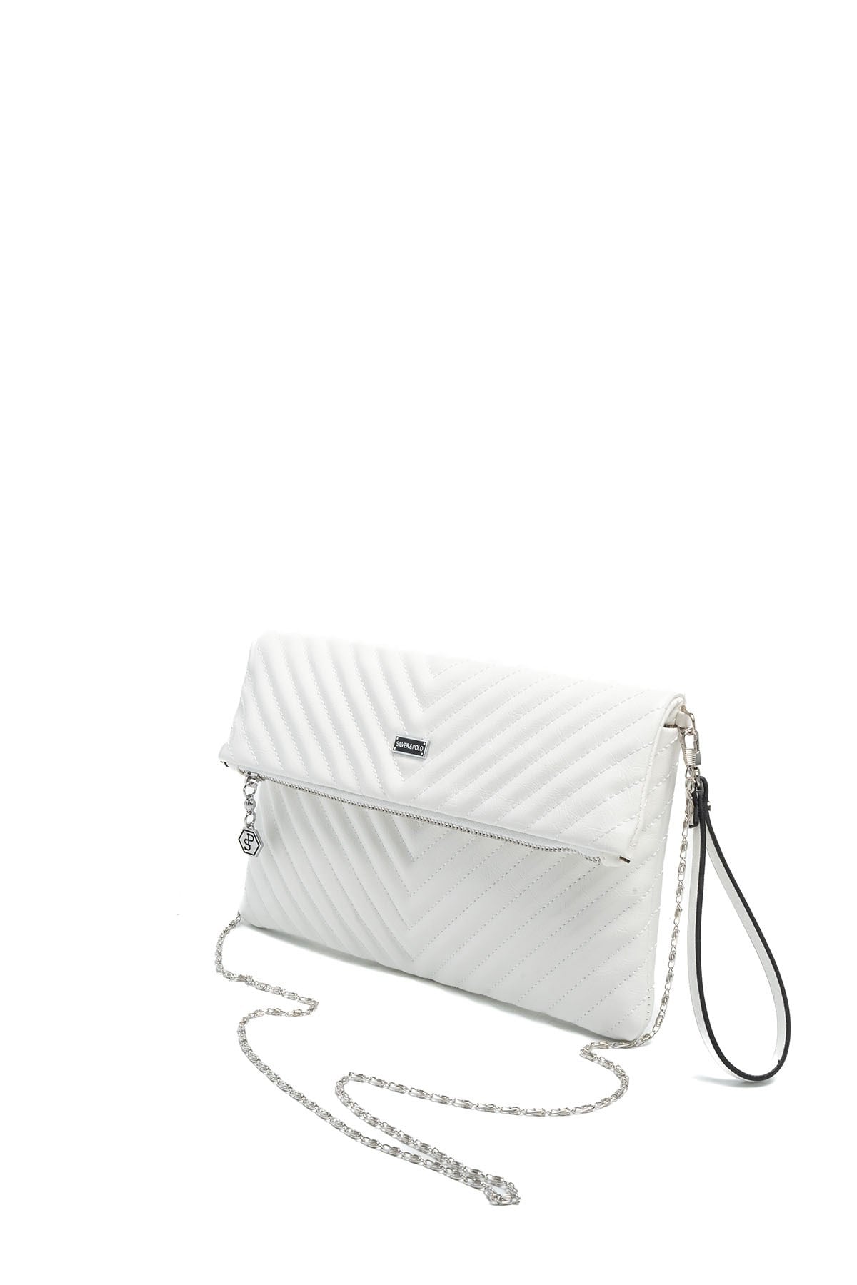SP1134-M211Silver & PoloPortföy & ClutchSilver & Polo SP1134 Kadın Portföy & Clutch Beyaz