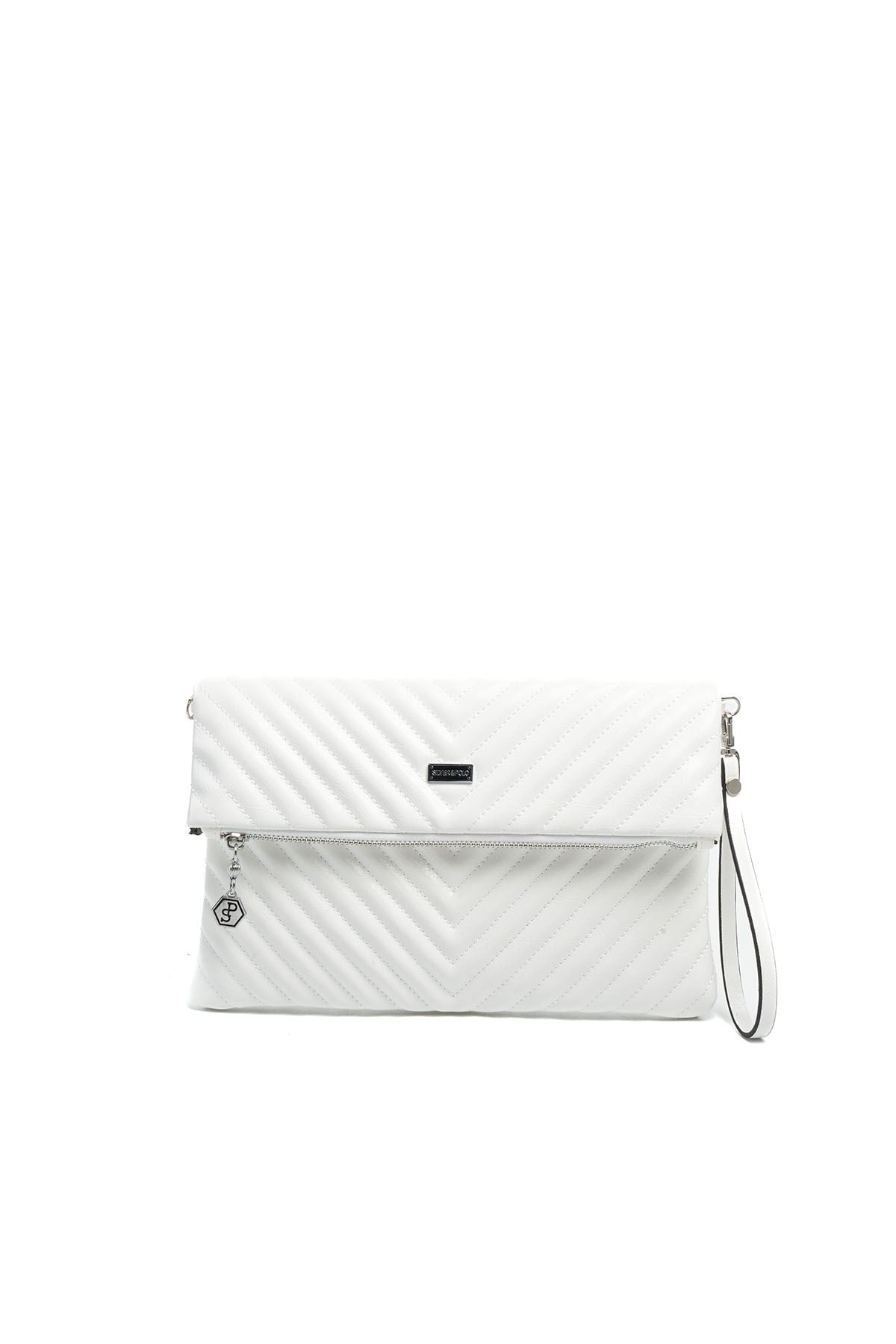 SP1134-M211Silver & PoloPortföy & ClutchSilver & Polo SP1134 Kadın Portföy & Clutch Beyaz