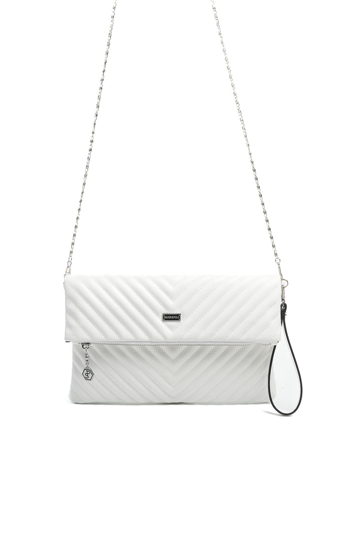 SP1134-M211Silver & PoloPortföy & ClutchSilver & Polo SP1134 Kadın Portföy & Clutch Beyaz