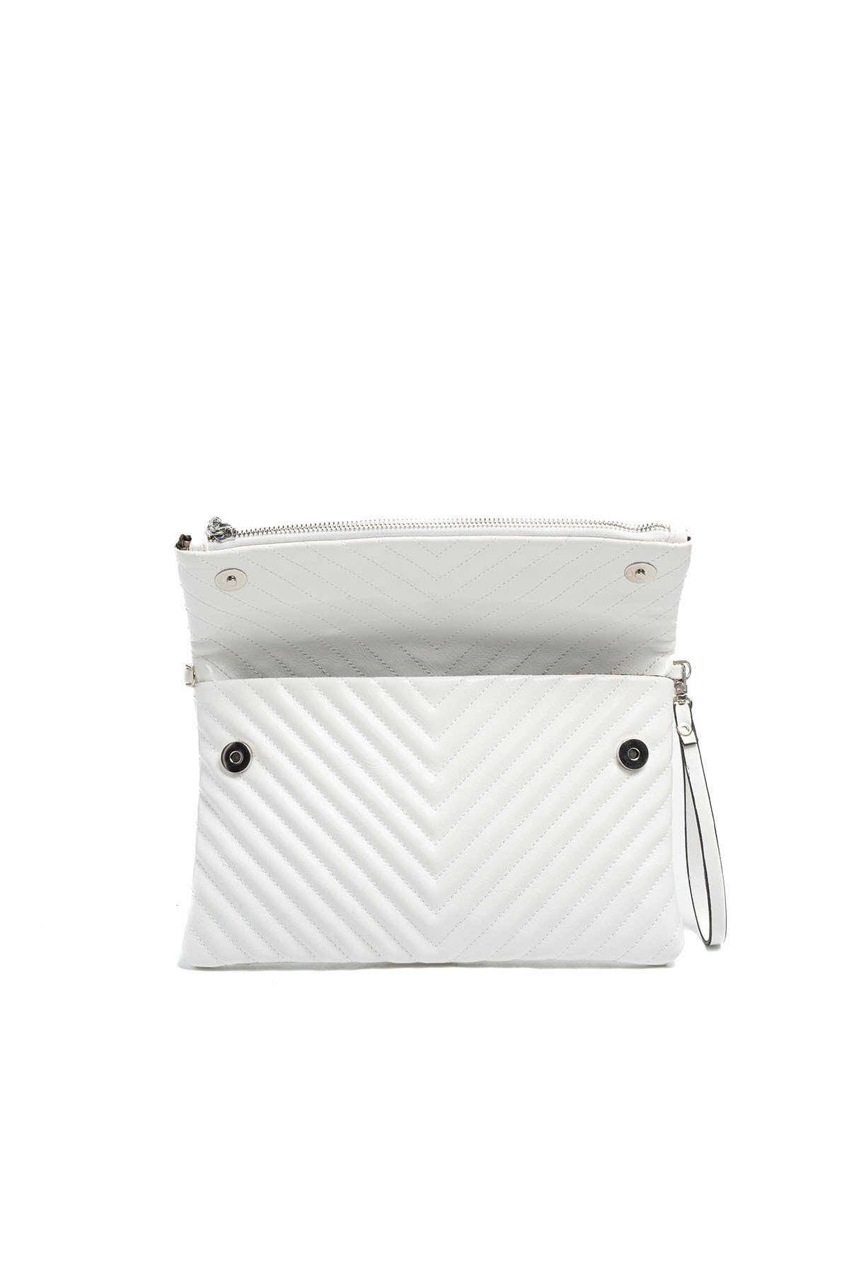 SP1134-M211Silver & PoloPortföy & ClutchSilver & Polo SP1134 Kadın Portföy & Clutch Beyaz